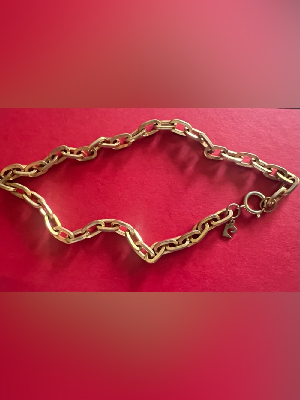 Pierre Cardin Polished Gold Link Necklace